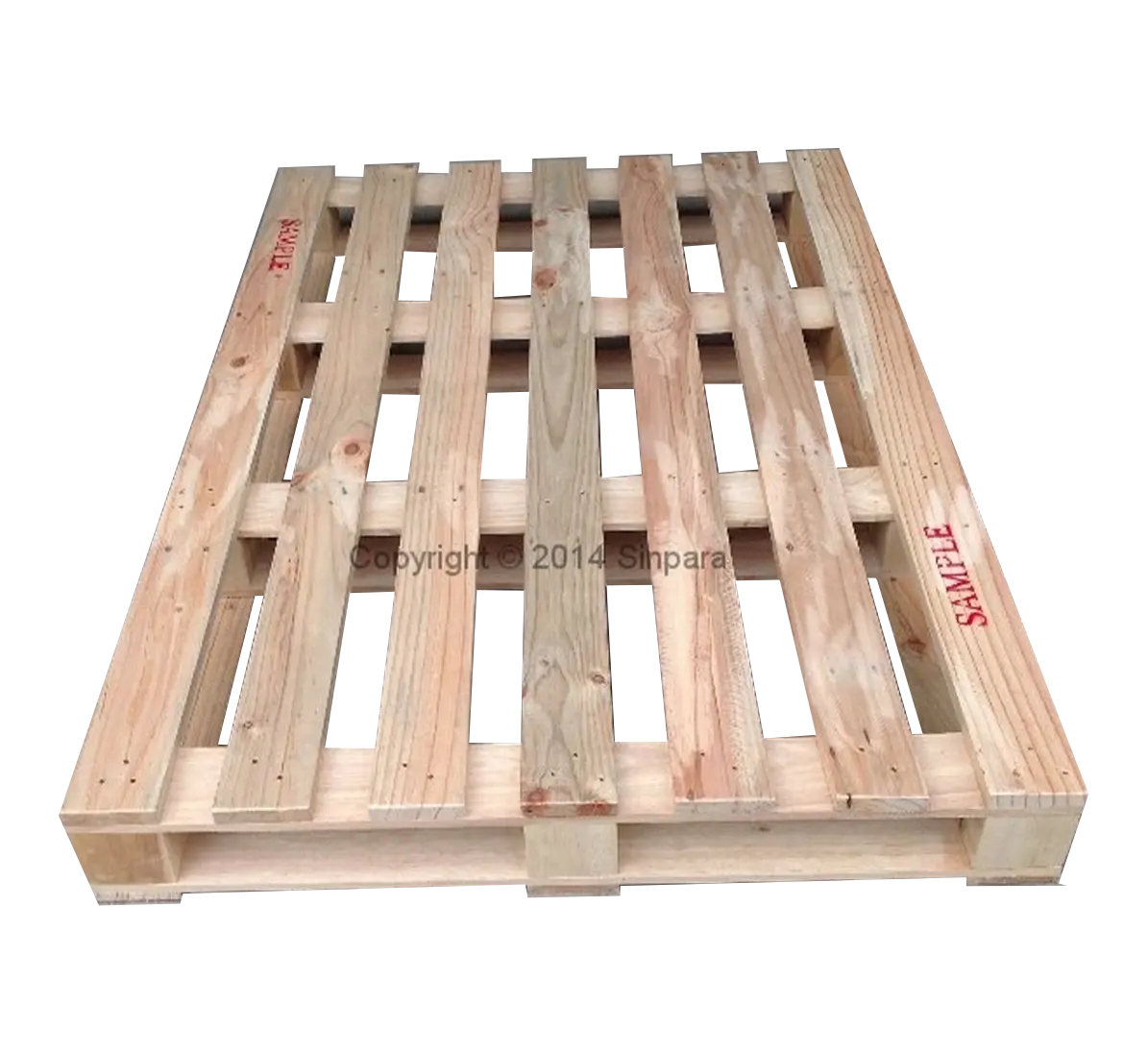 ไม้พาเลท, พาเลทไม้ เต๋า 12 เต๋า เข้า 4 ทาง