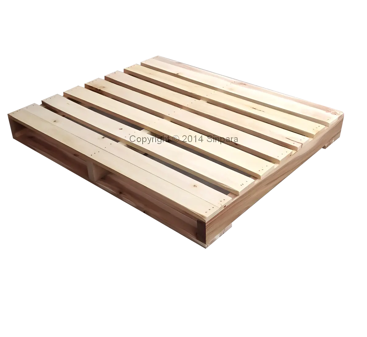 ไม้พาเลท, พาเลทไม้ เต๋า 3 คาน แบบ 2 ทาง