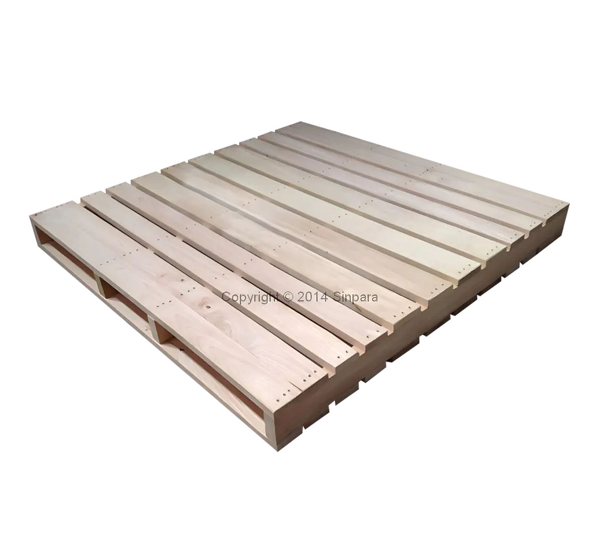 ไม้พาเลท, พาเลทไม้ 4 คาน เข้า 2 ทาง